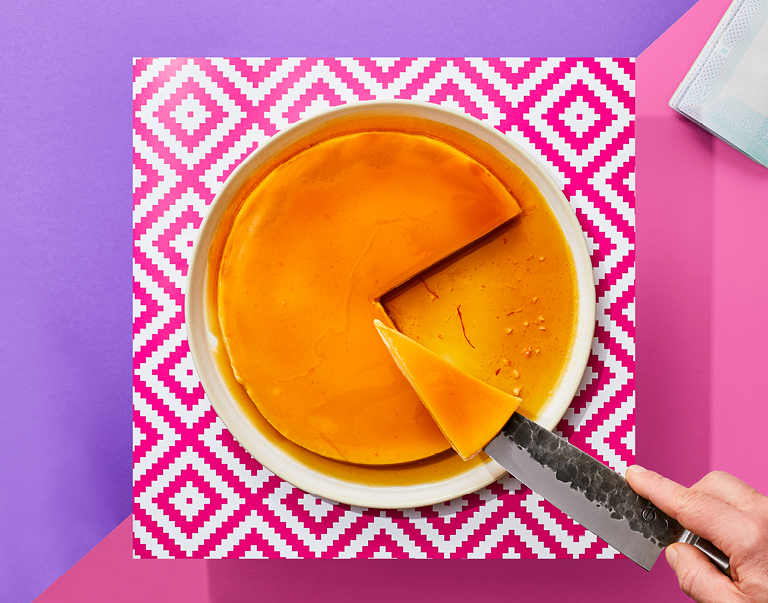 Flan de lait condensé et sa couche de caramel